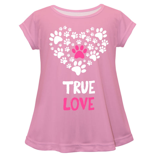 Heart True Love Pink Short Sleeve Laurie Top - Wimziy&Co.