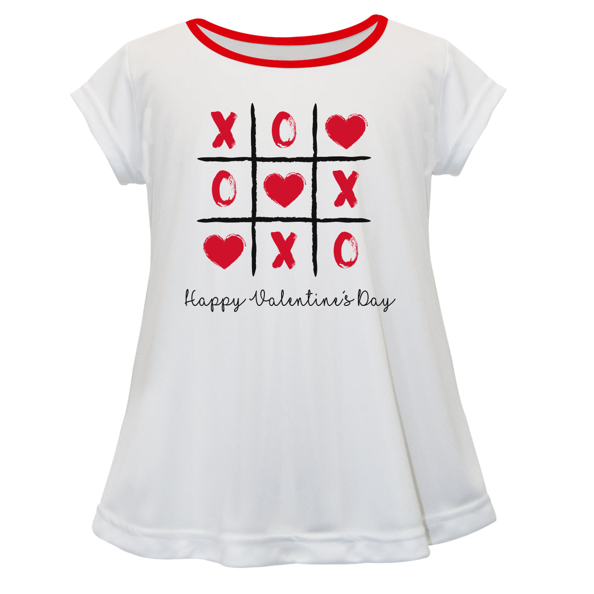 XOXO  White Short Sleeve Laurie Top - Wimziy&Co.