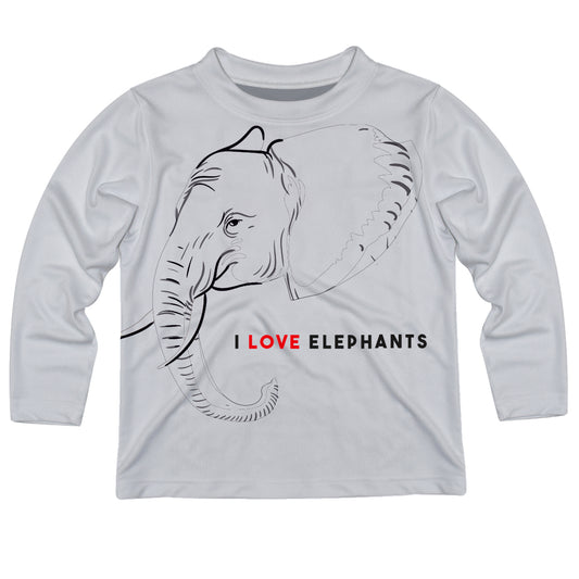 Love Elephant White Long Sleeve BoysTee Shirt - Wimziy&Co.