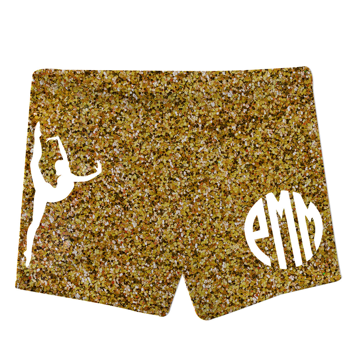 Gold 2024 cheer shorts